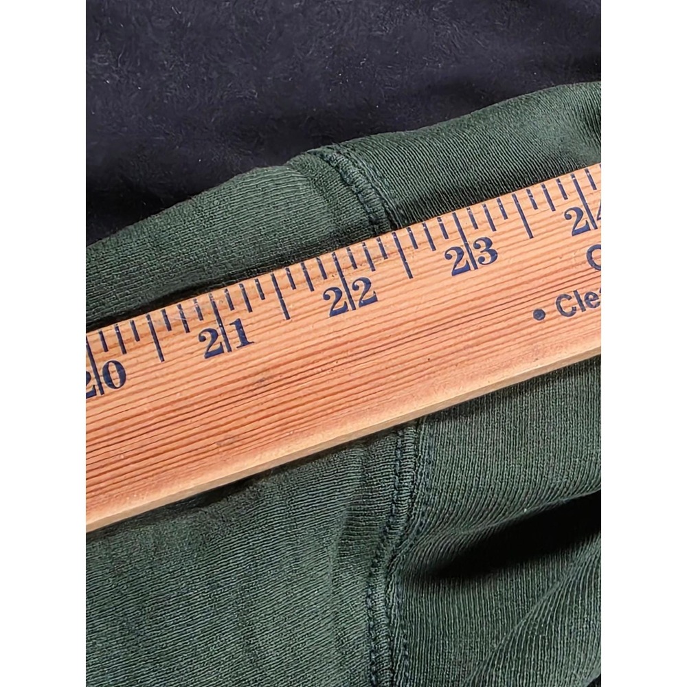 Vintage Fruit of the Loom Bontrager Cycles Bike Sport Green Hoodie Mens L - Picture 14 of 14